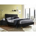 Кровать Signal MIRAGE VELVET черный/золотой 160/200