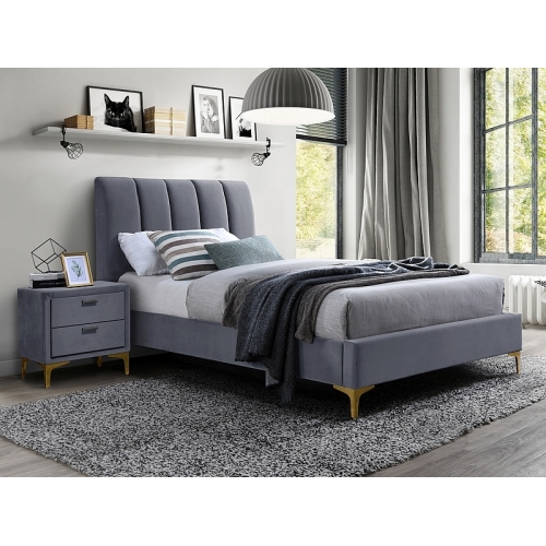  Односпальная кровать Signal MIRAGE VELVET серый