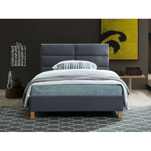 Полуторная кровать Signal SIERRA VELVET серый