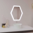 Зеркало с LED (лед) подсветкой Шестиугольник 600*700