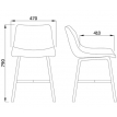 Стул ARIZONA черная ткань