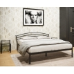 Полуторная металлическая кровать Марго черная 120