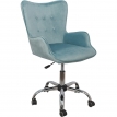 Офисное кресло Iron Velvet голубой велюр
