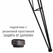 Круглый обеденный стол Нойз 80 ЛДСП сосна касцина/черный
