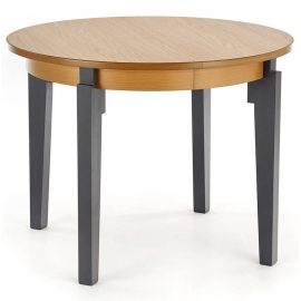 Стол обеденный раздвижной Halmar SORBUS 100/200 дуб медовый/графит