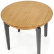 Стол обеденный раздвижной Halmar SORBUS 100/200 дуб медовый/графит