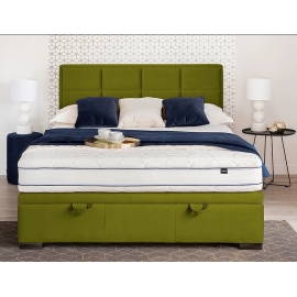 Двуспальная кровать с подъемным механизмом Maison Velvet 160 зеленая