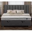 Двуспальная кровать с подъемным механизмом Marani Velvet 160 серая