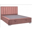 Двуспальная кровать с подъемным механизмом Marani Velvet 160 античный розовый