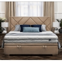 Двуспальная кровать с подъемным механизмом Magia Velvet 160 бежевая