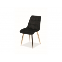Стул Signal CHIC Velvet Bluvel 19 черный/золотой
