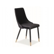 Стул Signal PIANO Velvet Bluvel 19 черный/черный/золотой
