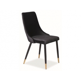 Стул Signal PIANO Velvet Bluvel 19 черный/золотой
