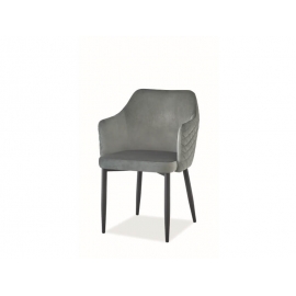 Стул с подлокотниками Signal ASTOR VELVET Серый