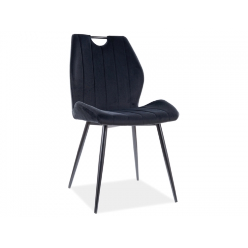 Стул кухонный Signal ARCO VELVET черный
