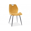 Стул Signal ARCO VELVET карри/черный