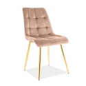 Стул Signal&nbsp;CHIC&nbsp;Velvet&nbsp;Bluvel&nbsp;28&nbsp;бежевый/золотой