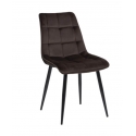 Стул &nbsp;Signal&nbsp;CHIC&nbsp;Velvet&nbsp;Bluvel&nbsp;48&nbsp;коричневый/черный&nbsp;мат