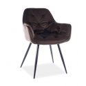 Стул&nbsp;с подлокотниками Signal&nbsp;CHERRY&nbsp;Velvet&nbsp;Bluvel&nbsp;48&nbsp;коричневый