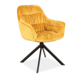 Стул&nbsp;Signal&nbsp;ASTORIA&nbsp;Velvet&nbsp;Bluvel&nbsp;68&nbsp;карри/черный&nbsp;мат&nbsp;