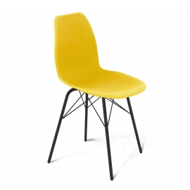 Стул кухонный Sheffilton SHT-ST29/S64 желтый ral1021/черный муар