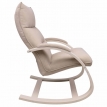 Кресло-качалка Leset Морено бежевый велюр/слоновая кость