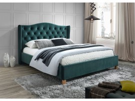 Двуспальная кровать Aspen Velvet 160 зеленая