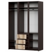 Шкаф для одежды SV-Мебель Прага дуб венге/дуб делано