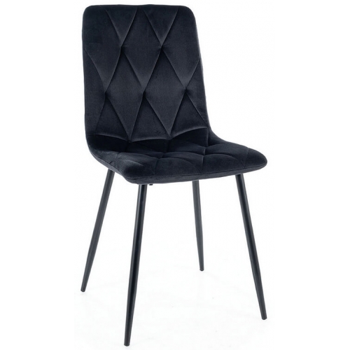 Стул SIGNAL TOM VELVET Bluvel 19 черный