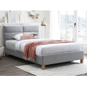 Двуспальная кровать Sierra Velvet 160 светло-серая
