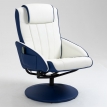 Массажное кресло Angioletto Barone Blu Bianco