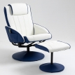 Массажное кресло Angioletto Barone Blu Bianco
