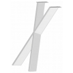 Стол КАТМАЙ 160х85 дуб натуральный + белое ПОДСТОЛЬЕ ХН-80/20