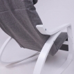 Кресло-качалка SMART серо-белое