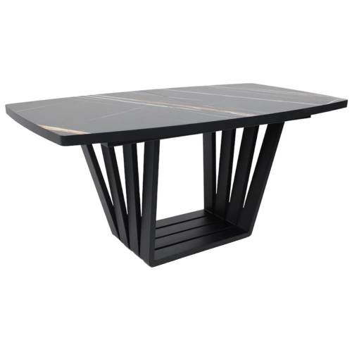 Раздвижной обеденный стол KAMERON 160/205 черный Sahara Noir