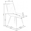 Стул кухонный Halmar K438 черный