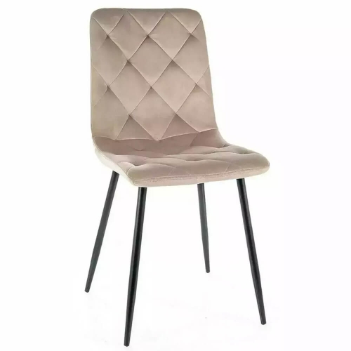 Стул SIGNAL JERRY Velvet Bluvel 40 темно-бежевый