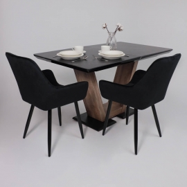 Кресло PABLO черный велюр