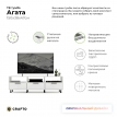 Тумба под телевизор Crafto Агата 01 белая