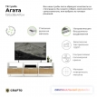 Тумба под телевизор Crafto Агата 02 дуб/белая