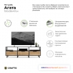 Тумба под телевизор Crafto Агата 05 графит/дуб