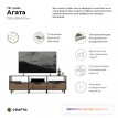 Тумба под телевизор Crafto Агата 06 графит/вишня