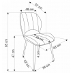 Стул HALMAR K538 горчичный