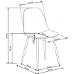 Стул кухонный Halmar K417 корица