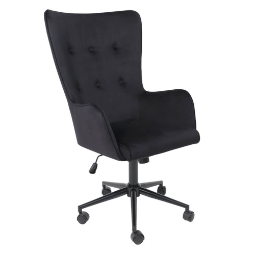 Офисное кресло BELLA XL black черный велюр Seven 035