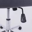 Офисное кресло BELLA XL chome графитовый велюр Kiton 713 Graphite