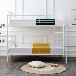 Двухъярусная металлическая кровать HALMAR BUNKY 90 белая