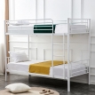Двухъярусная металлическая кровать HALMAR BUNKY 90 белая