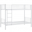 Двухъярусная металлическая кровать HALMAR BUNKY 90 белая