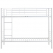 Двухъярусная металлическая кровать HALMAR BUNKY 90 белая